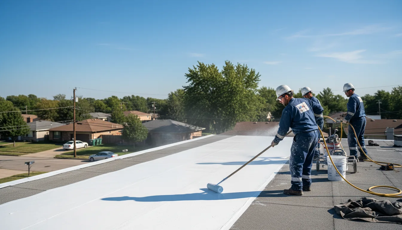 Commercial roof coating in Brightwood, VA near me